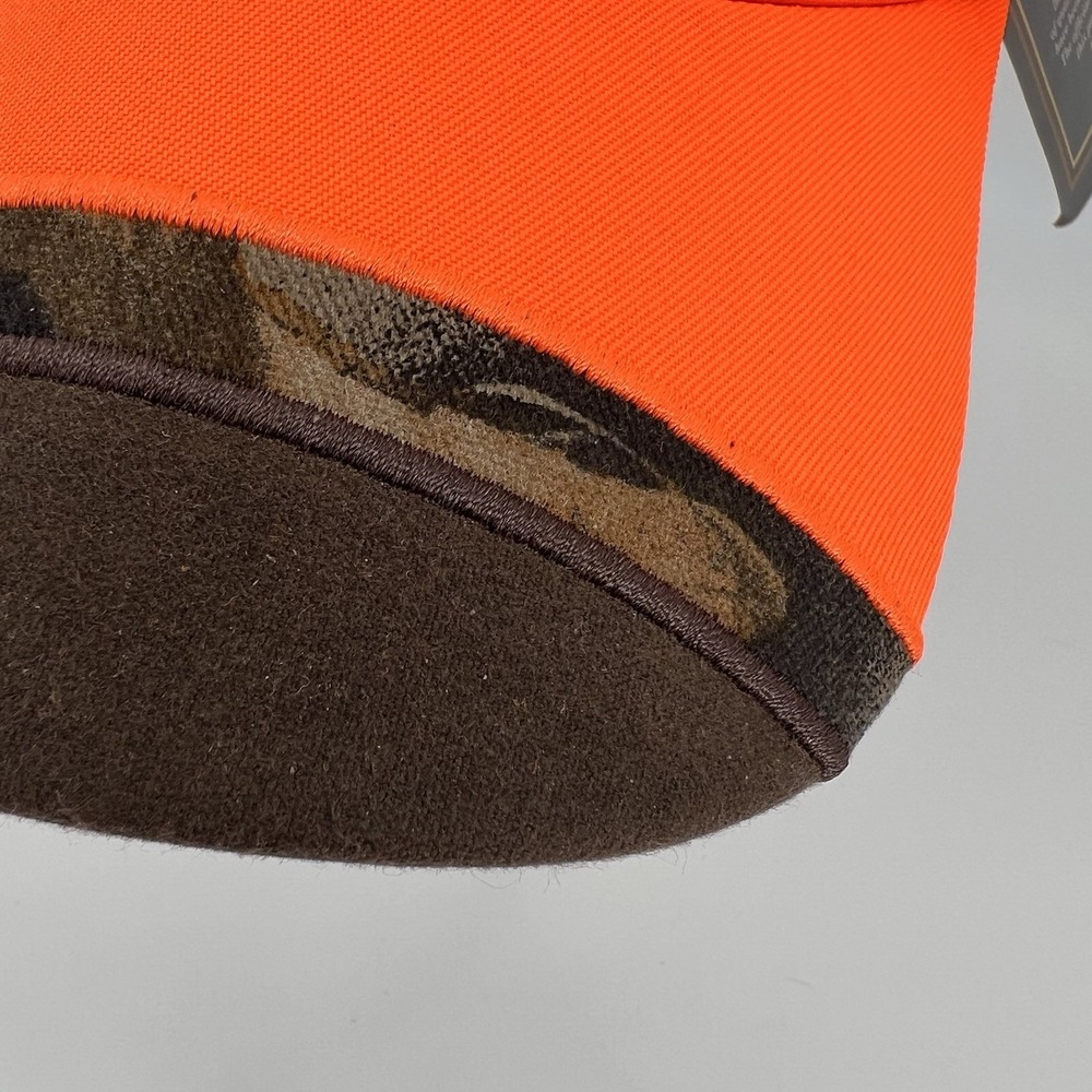 Team‎ Realtree Strapback Hat Neon Orange / Camo Hunting New NWT - Picture 3 of 10